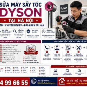 Sửa Máy Sấy Tóc Dyson Tại Hà Nội Uy Tín | Chuyên Nghiệp – Bảo Hành Dài Hạn 24/7