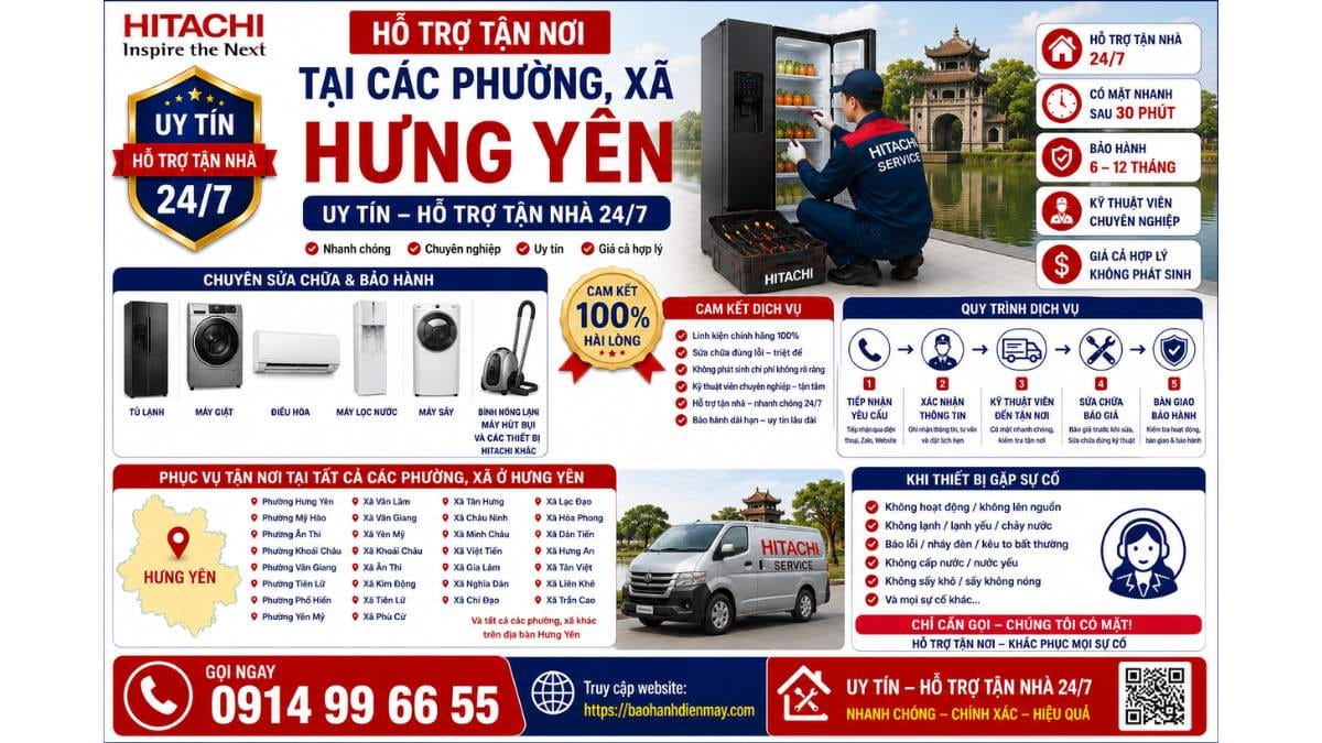 Hỗ Trợ Tận Nơi Tại Các Phường, Xã Hưng Yên https://baohanhdienmay.com 0914 99 66 55 Uy Tín – Hỗ Trợ Tận Nhà 24/7