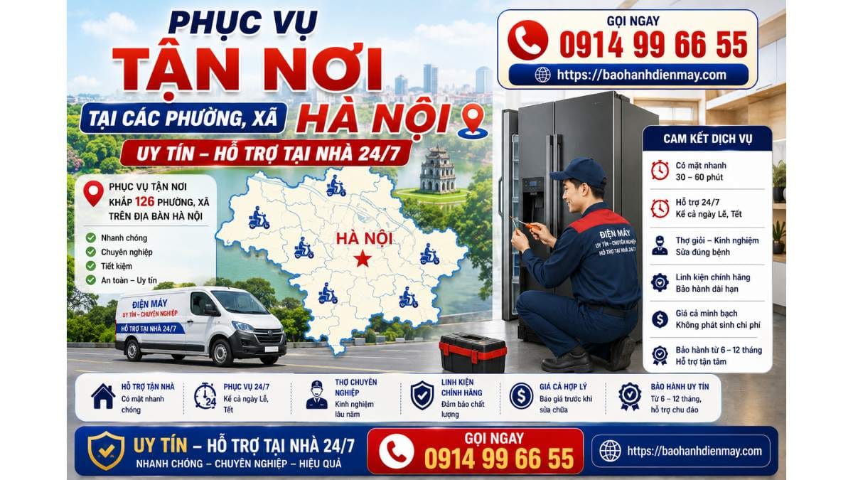 Phục Vụ Tận Nơi Tại Các Phường, Xã Hà Nội https://baohanhdienmay.com 0914 99 66 55 Uy Tín – Hỗ Trợ Tại Nhà 24/7 