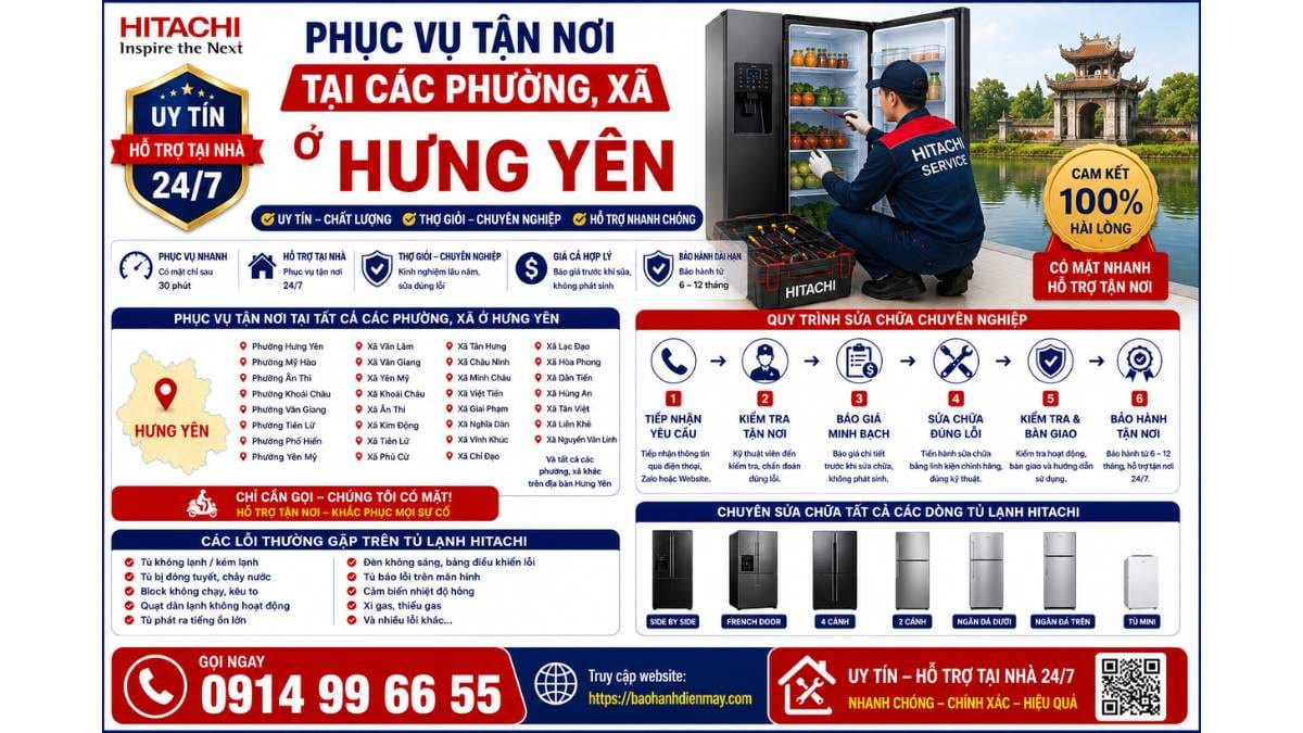 Phục Vụ Tận Nơi Tại Các Phường, Xã Ở Hưng Yên https://baohanhdienmay.com 0914 99 66 55 Uy Tín – Hỗ Trợ Tại Nhà 24/7